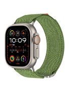 For Apple Watch 10 46mm / Ultra 2 / Ultra 49mm / 9 8 7 45mm / SE (2023) SE (2022) SE 6 5 4 44mm / 3 2 1 42mm Watch Band Nylon Loop Strap - Army Green