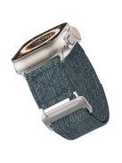 For Apple Watch 10 46mm / Ultra 2 / Ultra 49mm / 9 8 7 45mm / SE (2023) SE (2022) SE 6 5 4 44mm / 3 2 1 42mm Watch Band Nylon Loop Strap - Blue