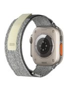 For Apple Watch 10 46mm / Ultra 2 / Ultra 49mm / 9 8 7 45mm / SE (2023) SE (2022) SE 6 5 4 44mm / 3 2 1 42mm Watch Band Nylon Loop Strap - Light Grey