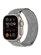 For Apple Watch 10 46mm / Ultra 2 / Ultra 49mm / 9 8 7 45mm / SE (2023) SE (2022) SE 6 5 4 44mm / 3 2 1 42mm Watch Band Nylon Loop Strap - Light Grey