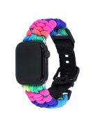 For Apple Watch 10 46mm / Ultra 2 / Ultra 49mm / 9 8 7 45mm / SE (2023) SE (2022) SE 6 5 4 44mm / 3 2 1 42mm Watch Band Nylon Rope Strap - Multi-Color