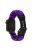 For Apple Watch 10 46mm / Ultra 2 / Ultra 49mm / 9 8 7 45mm / SE (2023) SE (2022) SE 6 5 4 44mm / 3 2 1 42mm Watch Band Nylon Rope Strap - Purple+Black