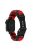 For Apple Watch 10 46mm / Ultra 2 / Ultra 49mm / 9 8 7 45mm / SE (2023) SE (2022) SE 6 5 4 44mm / 3 2 1 42mm Watch Band Nylon Rope Strap - Red+Black