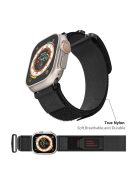 For Apple Watch 10 46mm / Ultra 2 / Ultra 49mm / 9 8 7 45mm / SE (2023) SE (2022) SE 6 5 4 44mm / 3 2 1 42mm Watch Band Nylon Strap - Black