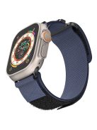 For Apple Watch 10 46mm / Ultra 2 / Ultra 49mm / 9 8 7 45mm / SE (2023) SE (2022) SE 6 5 4 44mm / 3 2 1 42mm Watch Band Nylon Strap - Navy Blue