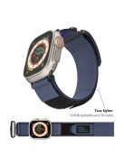 For Apple Watch 10 46mm / Ultra 2 / Ultra 49mm / 9 8 7 45mm / SE (2023) SE (2022) SE 6 5 4 44mm / 3 2 1 42mm Watch Band Nylon Strap - Navy Blue