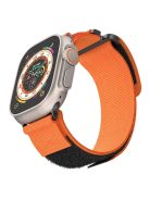 For Apple Watch 10 46mm / Ultra 2 / Ultra 49mm / 9 8 7 45mm / SE (2023) SE (2022) SE 6 5 4 44mm / 3 2 1 42mm Watch Band Nylon Strap - Orange