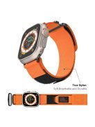 For Apple Watch 10 46mm / Ultra 2 / Ultra 49mm / 9 8 7 45mm / SE (2023) SE (2022) SE 6 5 4 44mm / 3 2 1 42mm Watch Band Nylon Strap - Orange