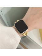 For Apple Watch 10 46mm / Ultra 2 / Ultra 49mm / 9 8 7 45mm / SE (2023) SE (2022) SE 6 5 4 44mm / 3 2 1 42mm Watch Band Pearls Bracelet - Gold