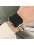 For Apple Watch 10 46mm / Ultra 2 / Ultra 49mm / 9 8 7 45mm / SE (2023) SE (2022) SE 6 5 4 44mm / 3 2 1 42mm Watch Band Pearls Bracelet - Grey