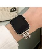 For Apple Watch 10 46mm / Ultra 2 / Ultra 49mm / 9 8 7 45mm / SE (2023) SE (2022) SE 6 5 4 44mm / 3 2 1 42mm Watch Band Pearls Bracelet - Grey / Circle