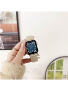 For Apple Watch 10 46mm / Ultra 2 / Ultra 49mm / 9 8 7 45mm / SE (2023) SE (2022) SE 6 5 4 44mm / 3 2 1 42mm Watch Band Plush Wrist Strap - Starlight+Yellow