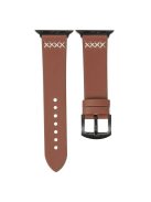 For Apple Watch 10 46mm / Ultra 2 / Ultra 49mm / 9 8 7 45mm / SE (2023) SE (2022) SE 6 5 4 44mm / 3 2 1 42mm Watch Band PU Leather - Brown