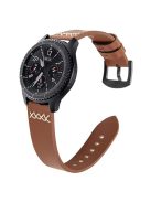 For Apple Watch 10 46mm / Ultra 2 / Ultra 49mm / 9 8 7 45mm / SE (2023) SE (2022) SE 6 5 4 44mm / 3 2 1 42mm Watch Band PU Leather - Brown