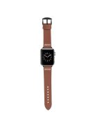 For Apple Watch 10 46mm / Ultra 2 / Ultra 49mm / 9 8 7 45mm / SE (2023) SE (2022) SE 6 5 4 44mm / 3 2 1 42mm Watch Band PU Leather - Brown