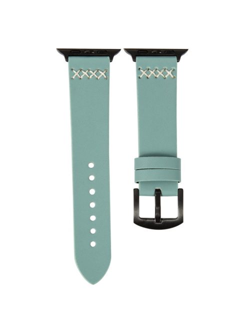 For Apple Watch 10 46mm / Ultra 2 / Ultra 49mm / 9 8 7 45mm / SE (2023) SE (2022) SE 6 5 4 44mm / 3 2 1 42mm Watch Band PU Leather - Green