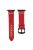 For Apple Watch 10 46mm / Ultra 2 / Ultra 49mm / 9 8 7 45mm / SE (2023) SE (2022) SE 6 5 4 44mm / 3 2 1 42mm Watch Band PU Leather - Red