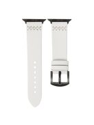 For Apple Watch 10 46mm / Ultra 2 / Ultra 49mm / 9 8 7 45mm / SE (2023) SE (2022) SE 6 5 4 44mm / 3 2 1 42mm Watch Band PU Leather - White