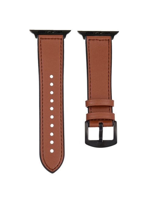 For Apple Watch 10 46mm / Ultra 2 / Ultra 49mm / 9 8 7 45mm / SE (2023) SE (2022) SE 6 5 4 44mm / 3 2 1 42mm Watch Band Silicone - Brown