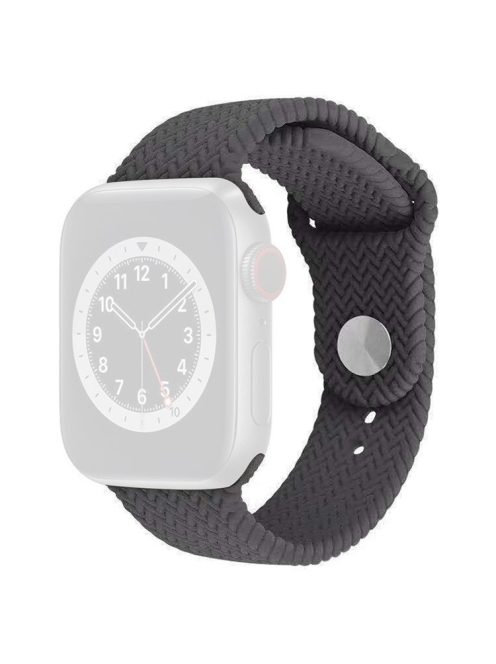 For Apple Watch 10 46mm / Ultra 2 / Ultra 49mm / 9 8 7 45mm / SE (2023) SE (2022) SE 6 5 4 44mm / 3 2 1 42mm Watch Band Silicone Strap - Grey