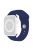 For Apple Watch 10 46mm / Ultra 2 / Ultra 49mm / 9 8 7 45mm / SE (2023) SE (2022) SE 6 5 4 44mm / 3 2 1 42mm Watch Band Silicone Strap - Navy Blue