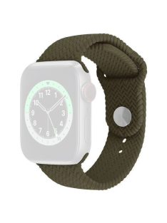   For Apple Watch 10 46mm / Ultra 2 / Ultra 49mm / 9 8 7 45mm / SE (2023) SE (2022) SE 6 5 4 44mm / 3 2 1 42mm Watch Band Silicone Strap - Olive Green