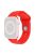 For Apple Watch 10 46mm / Ultra 2 / Ultra 49mm / 9 8 7 45mm / SE (2023) SE (2022) SE 6 5 4 44mm / 3 2 1 42mm Watch Band Silicone Strap - Red