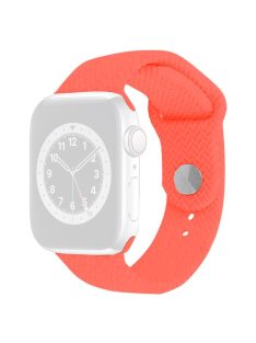   For Apple Watch 10 46mm / Ultra 2 / Ultra 49mm / 9 8 7 45mm / SE (2023) SE (2022) SE 6 5 4 44mm / 3 2 1 42mm Watch Band Silicone Strap - Scarlet