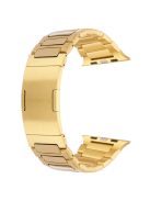 For Apple Watch 10 46mm / Ultra 2 / Ultra 49mm / 9 8 7 45mm / SE (2023) SE (2022) SE 6 5 4 44mm / 3 2 1 42mm Watch Band Stainless Steel - Gold