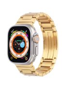 For Apple Watch 10 46mm / Ultra 2 / Ultra 49mm / 9 8 7 45mm / SE (2023) SE (2022) SE 6 5 4 44mm / 3 2 1 42mm Watch Band Stainless Steel - Gold