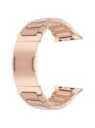 For Apple Watch 10 46mm / Ultra 2 / Ultra 49mm / 9 8 7 45mm / SE (2023) SE (2022) SE 6 5 4 44mm / 3 2 1 42mm Watch Band Stainless Steel - Rose Gold