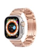 For Apple Watch 10 46mm / Ultra 2 / Ultra 49mm / 9 8 7 45mm / SE (2023) SE (2022) SE 6 5 4 44mm / 3 2 1 42mm Watch Band Stainless Steel - Rose Gold