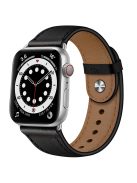 For Apple Watch 10 46mm / Ultra 2 / Ultra 49mm / 9 8 7 45mm / SE (2023) SE (2022) SE 6 5 4 44mm / 3 2 1 42mm Watch Band Strap - Black+Silver Rivet