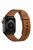 For Apple Watch 10 46mm / Ultra 2 / Ultra 49mm / 9 8 7 45mm / SE (2023) SE (2022) SE 6 5 4 44mm / 3 2 1 42mm Watch Band Strap - Brown+Black Rivet