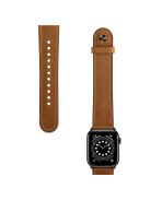 For Apple Watch 10 46mm / Ultra 2 / Ultra 49mm / 9 8 7 45mm / SE (2023) SE (2022) SE 6 5 4 44mm / 3 2 1 42mm Watch Band Strap - Brown+Black Rivet