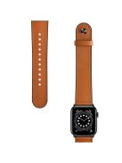 For Apple Watch 10 46mm / Ultra 2 / Ultra 49mm / 9 8 7 45mm / SE (2023) SE (2022) SE 6 5 4 44mm / 3 2 1 42mm Watch Band Strap - Brown+Crazy Horse Texture