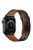 For Apple Watch 10 46mm / Ultra 2 / Ultra 49mm / 9 8 7 45mm / SE (2023) SE (2022) SE 6 5 4 44mm / 3 2 1 42mm Watch Band Strap - Dark Brown+Smooth Texture