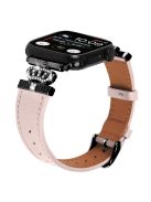 For Apple Watch 10 46mm / Ultra 2 / Ultra 49mm / 9 8 7 45mm / SE (2023) SE (2022) SE 6 5 4 44mm / 3 2 1 42mm Watch Band with Black Buckle - Pink