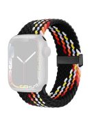 For Apple Watch 10 46mm / Ultra 2 / Ultra 49mm / 9 8 7 45mm / SE (2023) SE (2022) SE 6 5 4 44mm / 3 2 1 42mm Watch Bracelet - Black Rainbow