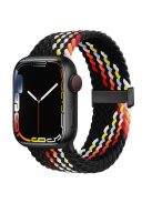 For Apple Watch 10 46mm / Ultra 2 / Ultra 49mm / 9 8 7 45mm / SE (2023) SE (2022) SE 6 5 4 44mm / 3 2 1 42mm Watch Bracelet - Black Rainbow