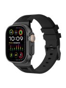 For Apple Watch 10 46mm / Ultra 2 / Ultra 49mm / 9 8 7 45mm / SE (2023) SE (2022) SE 6 5 4 44mm / 3 2 1 42mm Watch Bracelet - Black+Black