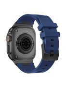 For Apple Watch 10 46mm / Ultra 2 / Ultra 49mm / 9 8 7 45mm / SE (2023) SE (2022) SE 6 5 4 44mm / 3 2 1 42mm Watch Bracelet - Black+Blue