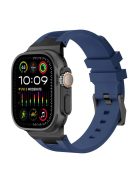 For Apple Watch 10 46mm / Ultra 2 / Ultra 49mm / 9 8 7 45mm / SE (2023) SE (2022) SE 6 5 4 44mm / 3 2 1 42mm Watch Bracelet - Black+Blue