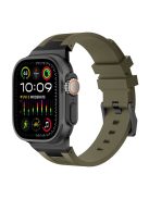 For Apple Watch 10 46mm / Ultra 2 / Ultra 49mm / 9 8 7 45mm / SE (2023) SE (2022) SE 6 5 4 44mm / 3 2 1 42mm Watch Bracelet - Black+Green