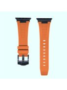 For Apple Watch 10 46mm / Ultra 2 / Ultra 49mm / 9 8 7 45mm / SE (2023) SE (2022) SE 6 5 4 44mm / 3 2 1 42mm Watch Bracelet - Black+Orange