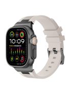 For Apple Watch 10 46mm / Ultra 2 / Ultra 49mm / 9 8 7 45mm / SE (2023) SE (2022) SE 6 5 4 44mm / 3 2 1 42mm Watch Bracelet - Black+Starlight