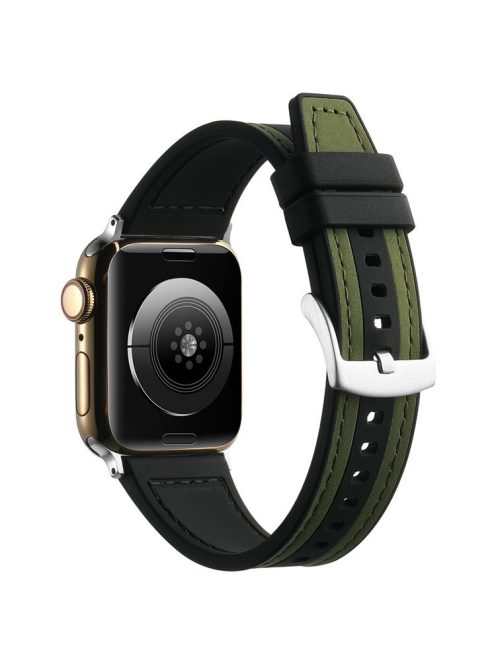 For Apple Watch 10 46mm / Ultra 2 / Ultra 49mm / 9 8 7 45mm / SE (2023) SE (2022) SE 6 5 4 44mm / 3 2 1 42mm Watch Bracelet - Green+Black