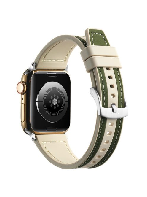 For Apple Watch 10 46mm / Ultra 2 / Ultra 49mm / 9 8 7 45mm / SE (2023) SE (2022) SE 6 5 4 44mm / 3 2 1 42mm Watch Bracelet - Green+Starlight