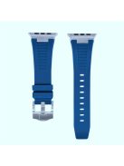 For Apple Watch 10 46mm / Ultra 2 / Ultra 49mm / 9 8 7 45mm / SE (2023) SE (2022) SE 6 5 4 44mm / 3 2 1 42mm Watch Bracelet - Silver+Blue