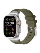 For Apple Watch 10 46mm / Ultra 2 / Ultra 49mm / 9 8 7 45mm / SE (2023) SE (2022) SE 6 5 4 44mm / 3 2 1 42mm Watch Bracelet - Silver+Green